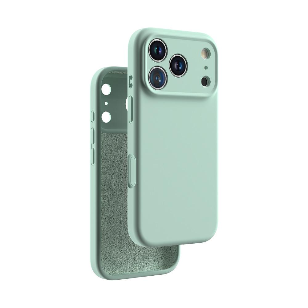 Applicable to iPhone17Pro liquid silicone mobile phone case Apple 17air magnetic suction integrated camera button case
