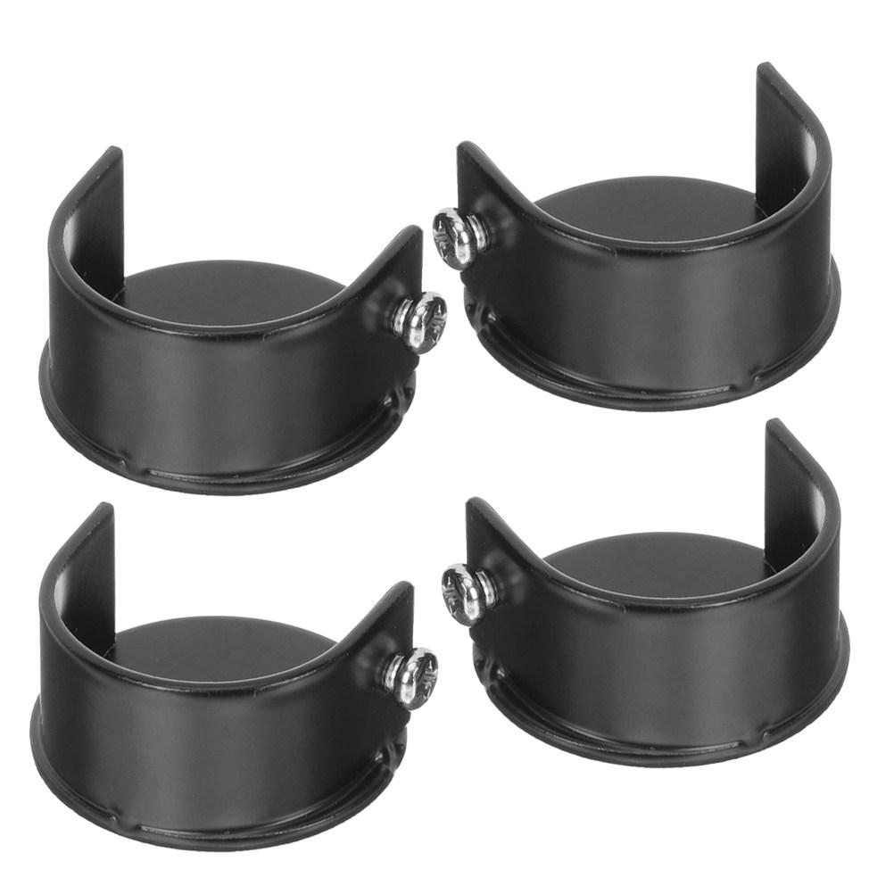 

4Pcs Stainless Steel 28Mm Curtain Rod Holders Heavy Duty Metal Bracket Socket for Shower Curtain Rod Closet Pole Window Drapery other