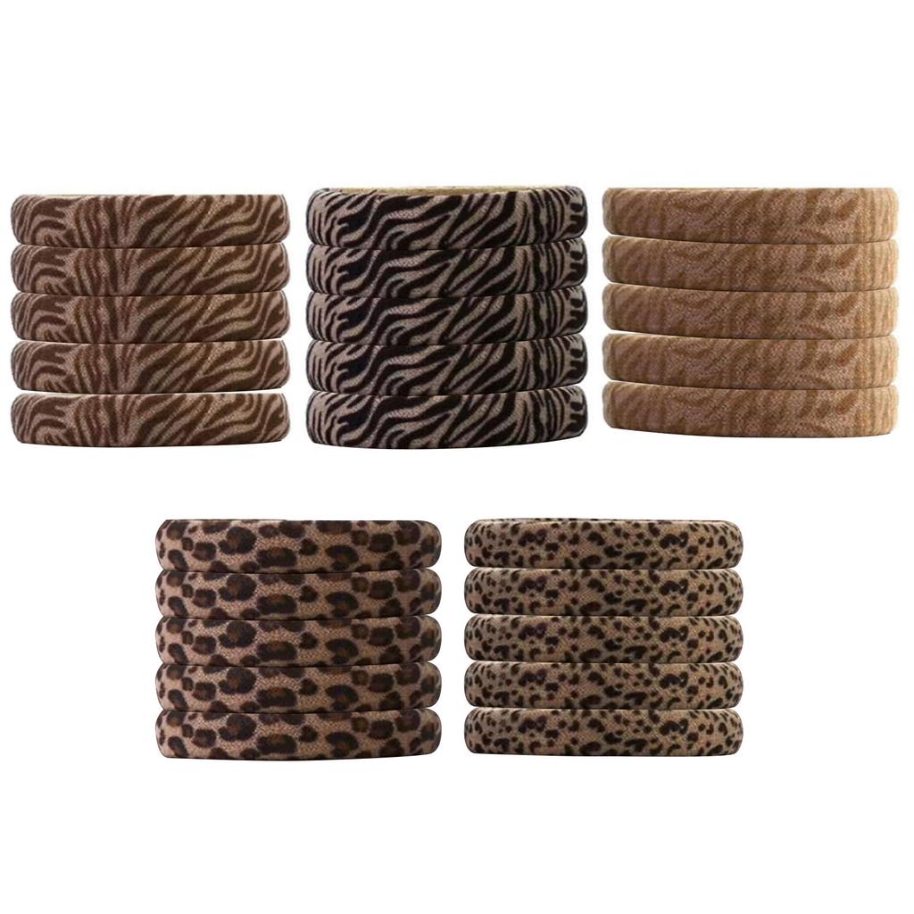 Polyester Scrunchies Zopfgummi Verstellbares Haarband für Frauen und Mädchen Sanfte schmerzfreie Haargummis für dickes Haar