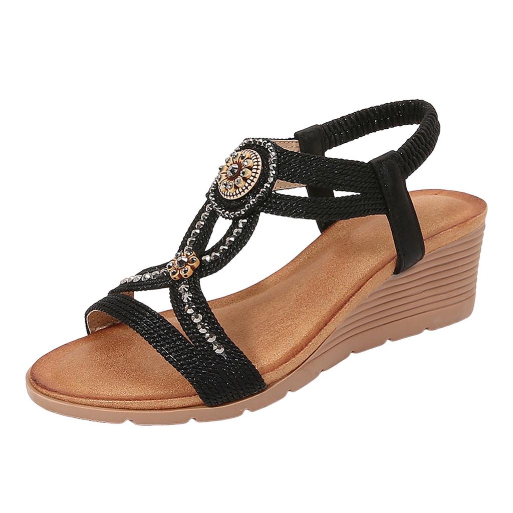 Hot Women Shoes Summer Fairy Style Wedges Shoes For Women Sandals With Arch Support Comfortable Sandalias De Mujer Verano 2026