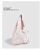 2025 Bow Art Lace One-Shoulder Large Canvas Tote Bag