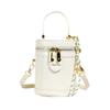 Retro simple small bag women's 2025 spring new portable bucket bag high-grade texture versatile commuter messenger bag