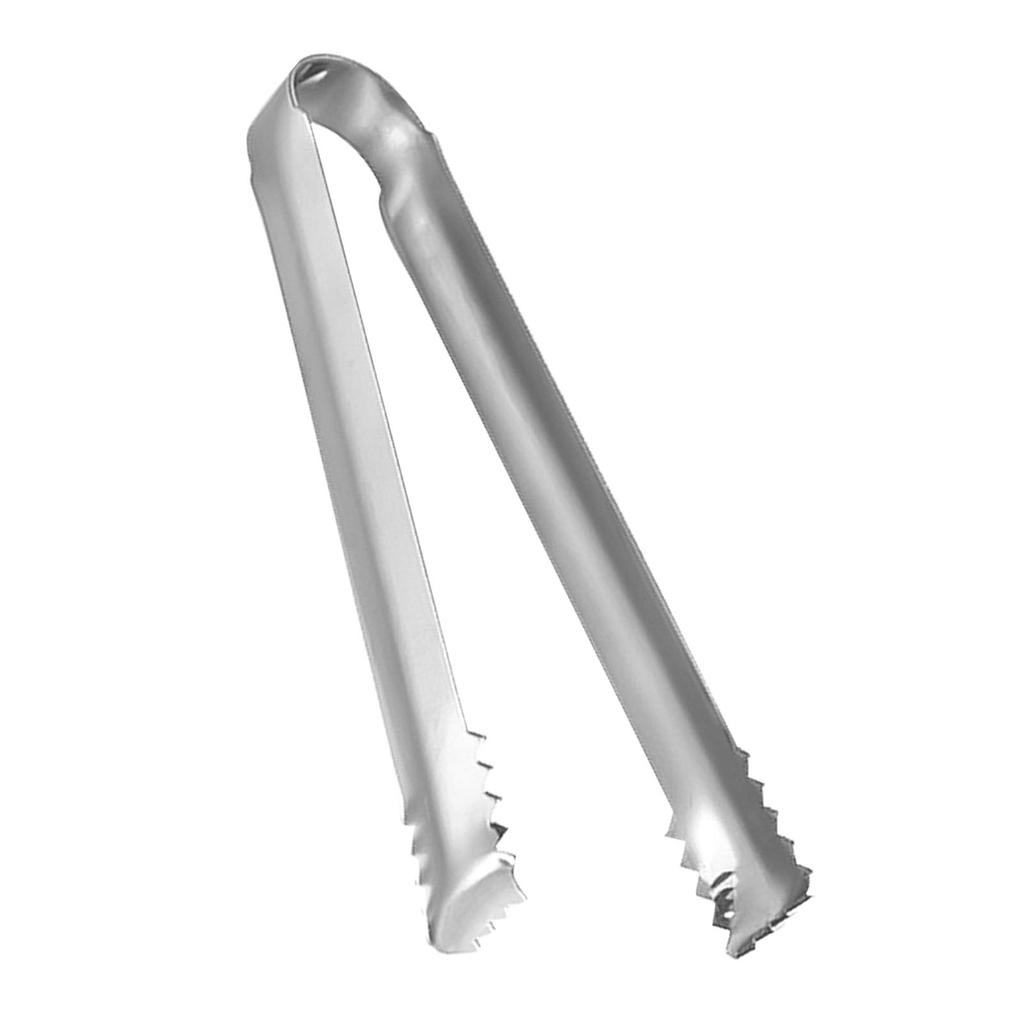 Ice Tongs Small Tongs Stainless Steel with Sharp Teeth for Ice Bucket Ice Sugar Cubes Coffee Bar Food Serving