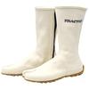 Marukatsu Waterproof Underground Tractor Shoes with Cool Crotch Medium Zipper, White, Opening, (24.0-24.5cm) TRW-8