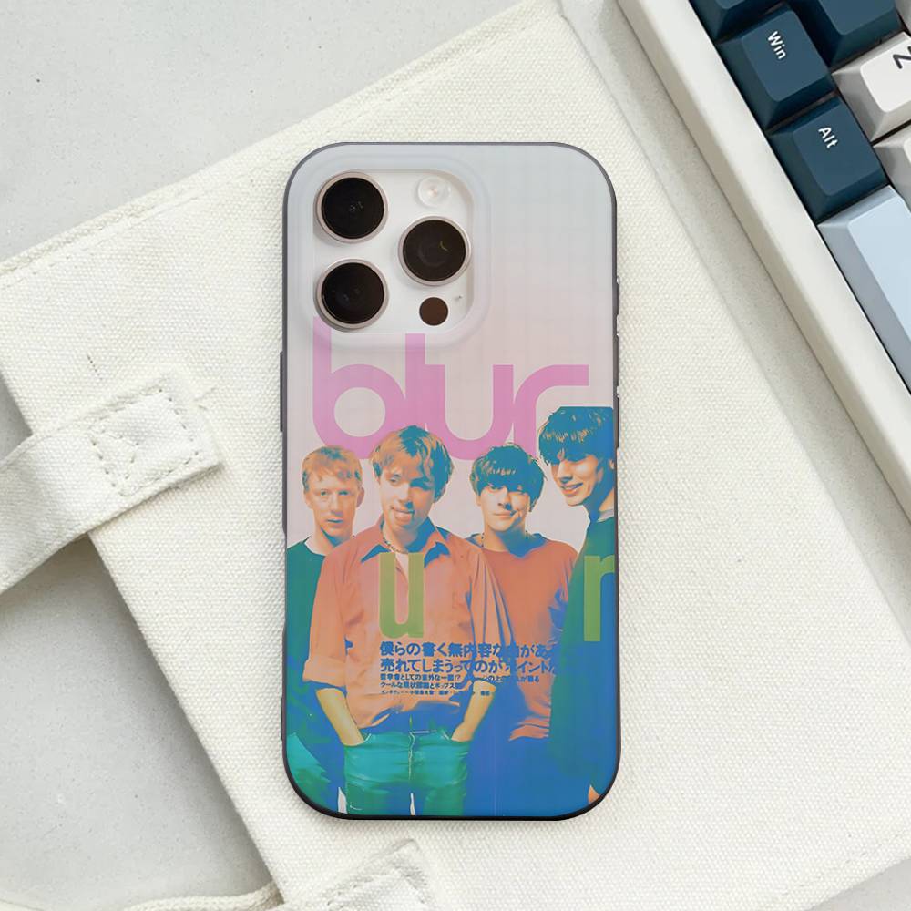 Rock Band B-Blur Corrugated Stripe Phone Case For IPhone 17 16 15 14 13 12 11 Pro Max Plus Pro Shockproof Cover