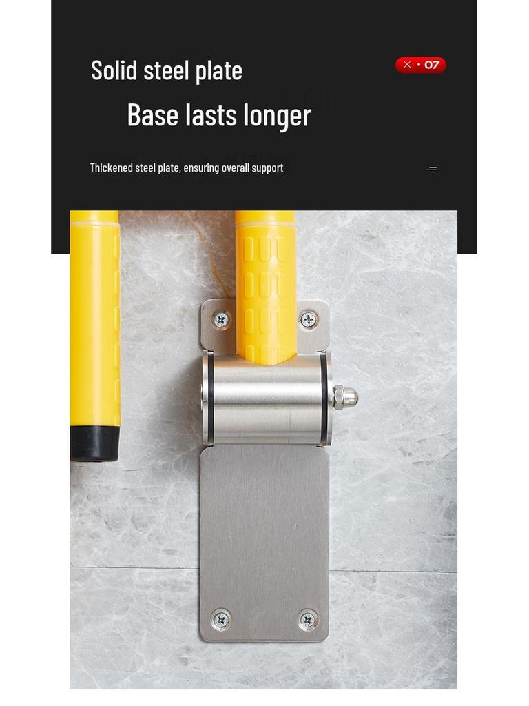 Flip-Up Folding Toilet Grab Bar for Elderly & Disabled – Barrier-Free Bathroom Assist Frame