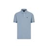 Solid Color Logo Embroidered Short Sleeve Polo Shirt Men Tops Light-Blue 3R1F67-1JCYZ-0761