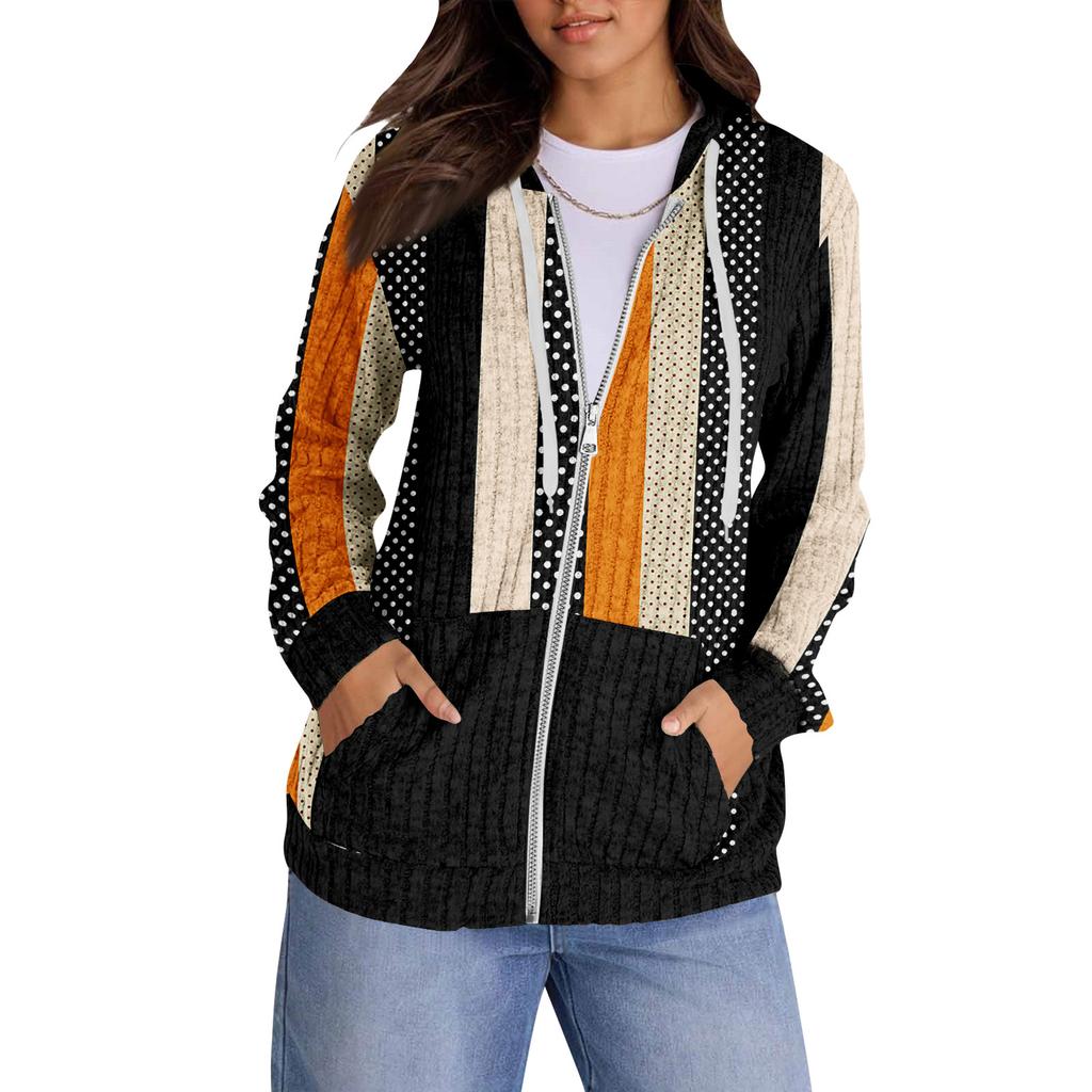 Mikiny pro ženy Trendy topy Ležérní Podzimní Móda Mikina s dlouhým rukávem S kapsami Svetr Lehký