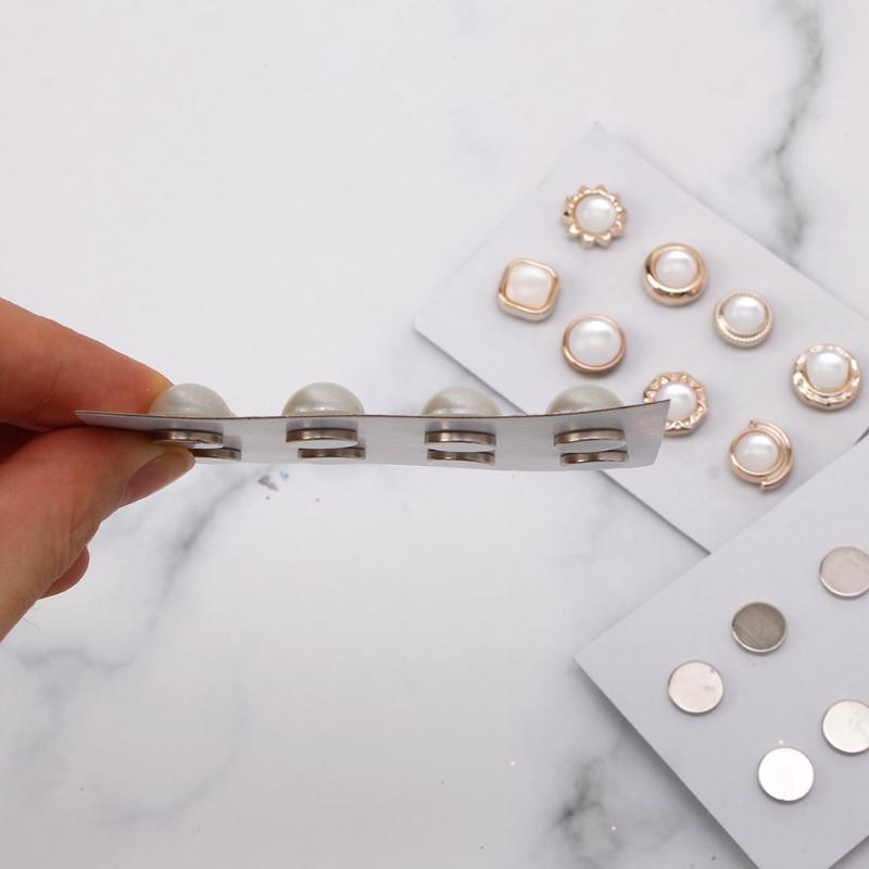 Hijab Brooch Magnet Clips No Hole Pins For Muslim Scarf Shawls for Head Wraps Headscarf Luxury Accessory for Women Ladie