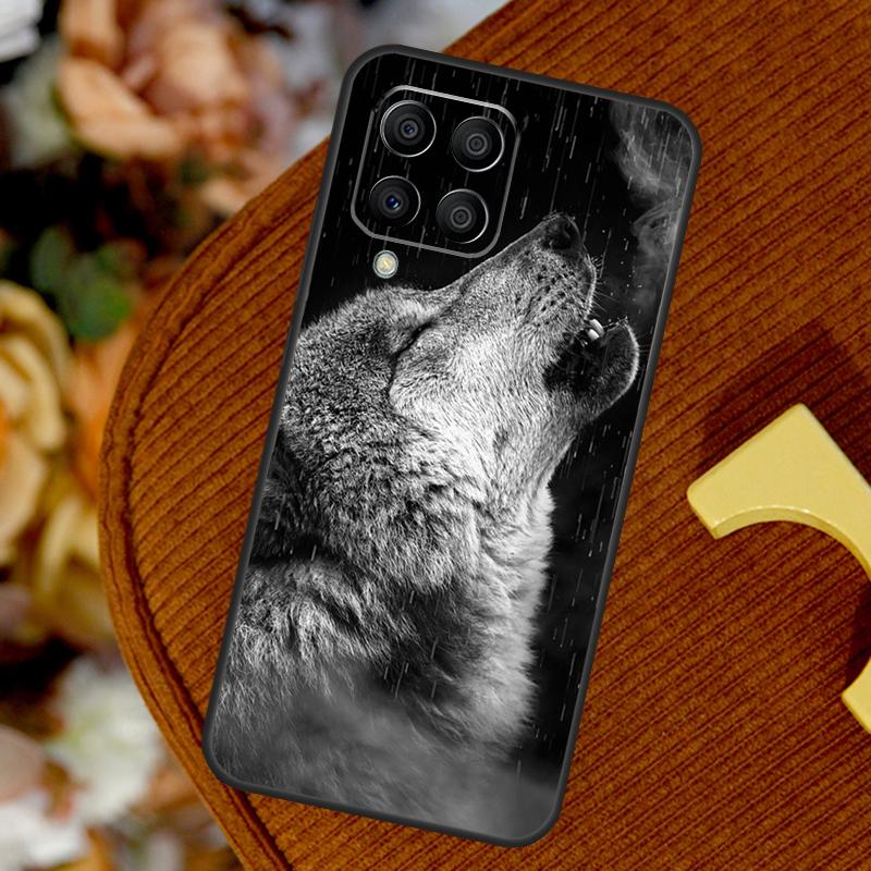 Wolf Howls Art For Samsung Galaxy M23 M33 M13 M53 M11 M51 M14 M34 M54 M15 M55 M20 M30s M12 M32 M52 Case