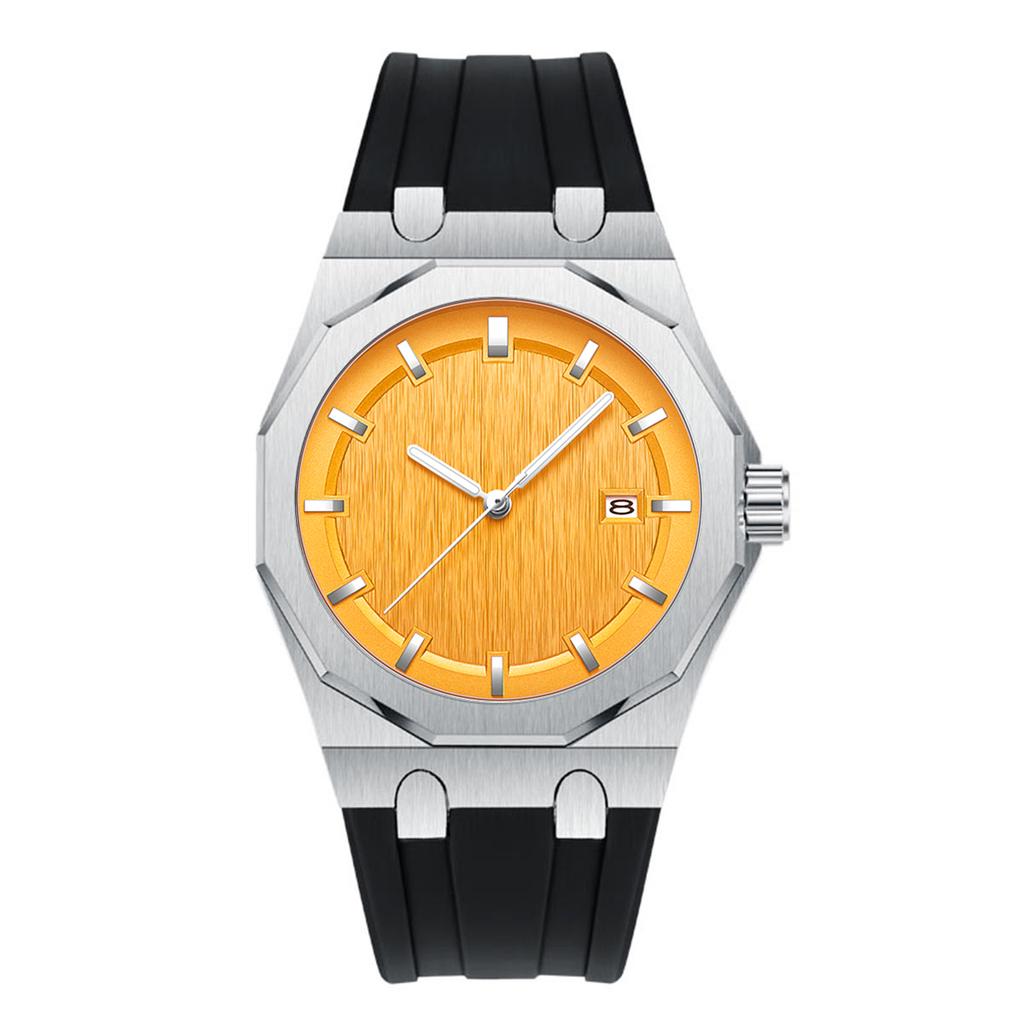Luxury Men's Watch 30M Waterproof Colorful Dial Quartz Wristwatch Silicone Strap Business Casual Original Man Watch Reloj Hombre