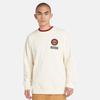 Timberland Letter Logo Patch Round Neck Pullover Sweatshirt Unisex sweatshirt Smoke-White A5TBS-V04