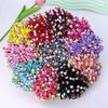Colorful Double Bead Elastic DIY Hair Ties Jewelry Accessories
