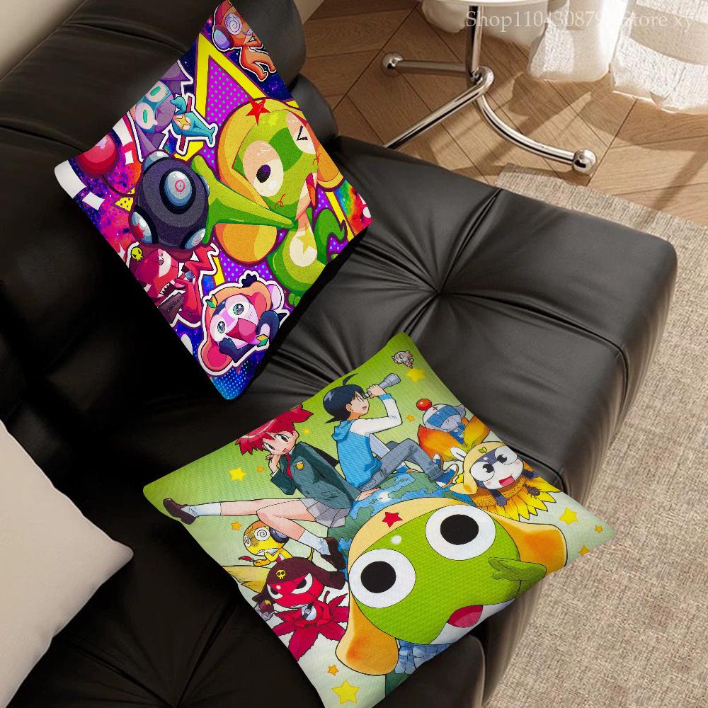 Manga Frog Keroro Gunso Pillow Bedroom Sofa Leisure Comfort Cushion Car Living Room Home Decoration 40X40