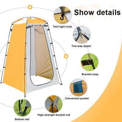 Outdoor Portable Privacy Shower Tent Folding Camping Mobile Toilet Waterproof Camping Beach Privacy Toilet for Hiking Travel