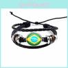 Bracelet Exquis Créatif Homme Femme Drapeau National Bracelet National Drapeau
