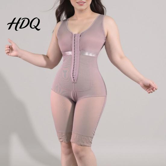Post-surgery Compression Garment Tummy Control Front-Clasp Bodysuit Postpartum Belt Body Shaper Shapewear Hip Adjustable Waist Trainer Durable