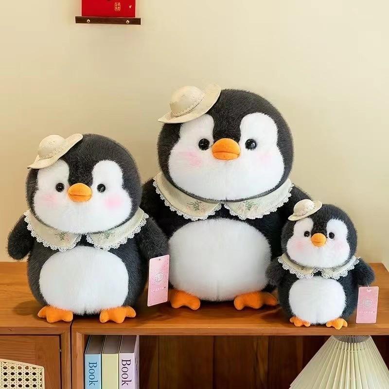 Adorable Eight-inch Penguin Plush Toy Soft Stuffed Animal For Carnival Machine Game