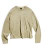 Peullukeu Signature Logo Pigment Crop Long Sleeve Beige Flt719