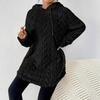 Women's Hooded Long Sleeve Regular Fit Sweatshirt Drawstring Solid Color Casual Top