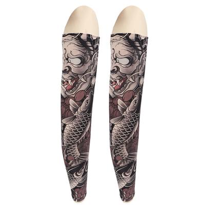 Ärmar för Män Tatuering Solskydd Ärmar Is-Silke Täckande Ärm Kroppsskydd för Körning