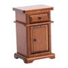 1:12 Scale Miniature Bedside Cabinet Birch Wood   Furniture Nightstand with Drawer for Bedroom