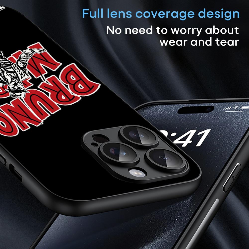 Bru-no Cool Singer Fashion Design Phone Case For iPhone 17 16 15 14 13 12 Plus Pro Max High-end Luxury Magsafe Sheepskin