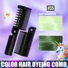 Temporary Hair Color Comb with Foldable Design for Quick Bright Hair Chalk Styling Non Toxic Washable Colorful Hairbrush for Adults Halloween Cosplay