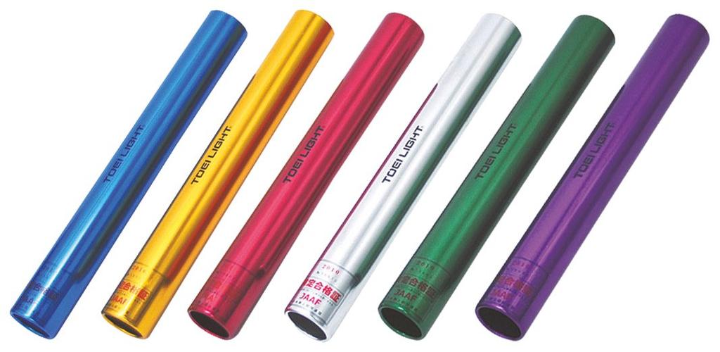 TOEI LIGHT Aluminum Baton Set 6 G1208 6 Colors 1 Set Comes with Storage Nylon Case Diameter 39mm X Length 30cm Japan Athletics Federation Certified
