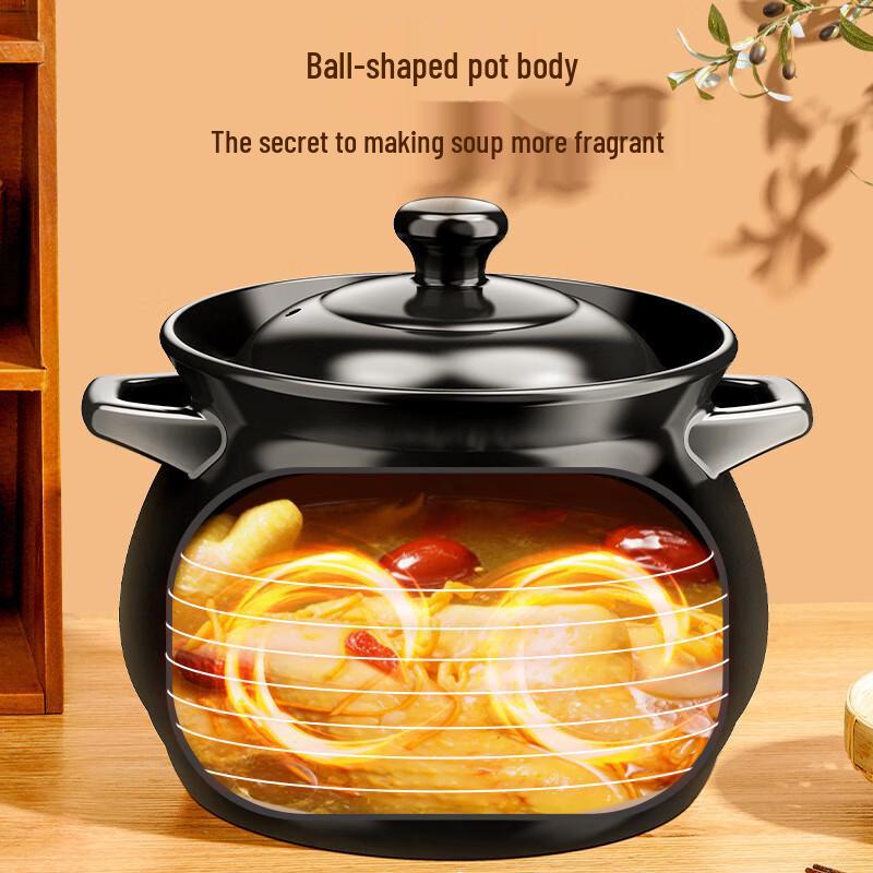 Durable Clay Casserole Pot for Gas Stoves
