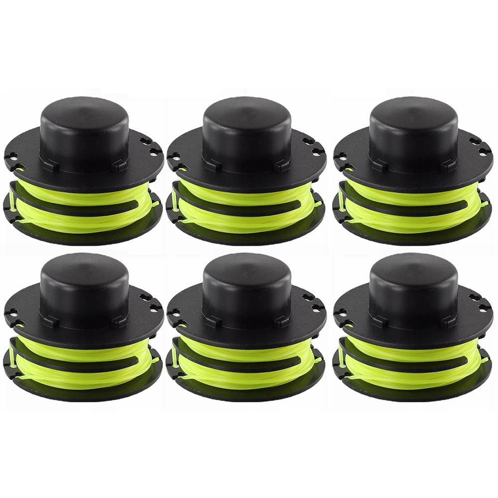 6PCS Nylon Wire Reels for Ryobi Lawn Trimmer Replacement Spools RAC119