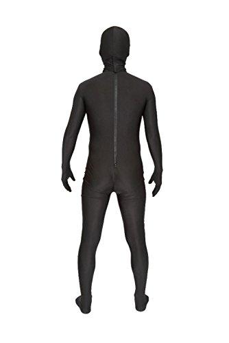 Clearstone Invisible Man Cosplay Halloween Full Body Zentai Suit, Pantex, Unisex, Black
