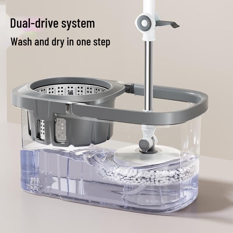 Mayflower Hands-Free Spin Mop with Bucket