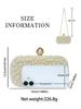 Elegant Pearl Evening Clutch Women's Luxury Chain Crossbody Handbag