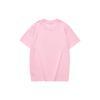 Skechers Colorful Casual Series Letter Print Round Neck Knitted Sports American Vintage Short Sleeve T-Shirt Unisex Tops Pelican-Pink L223U162-00F3