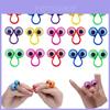 Halloween Party Novelty Finger Eye Rings With Movable Eye Decor For Pranks And Costumes