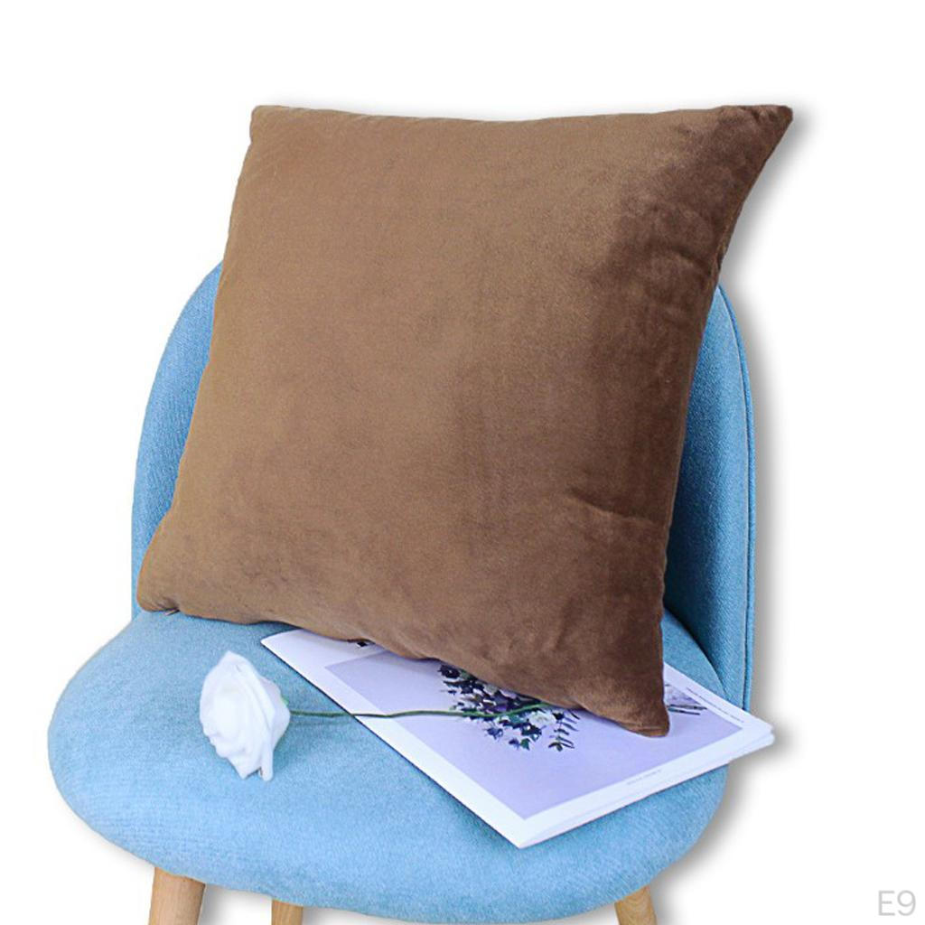 Case Velvet Sofa Cushion Cover Solid Car Pillowcase Beddings Sham and