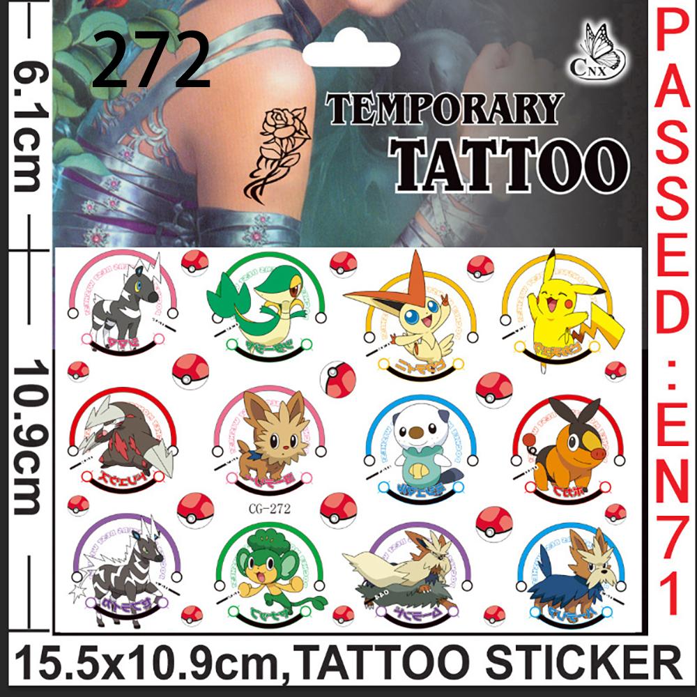 

Tattoos Stickers Waterproof Cute Animation Tattoo Handmade Stickers Birthday Party Favor Gifts Supplies Present