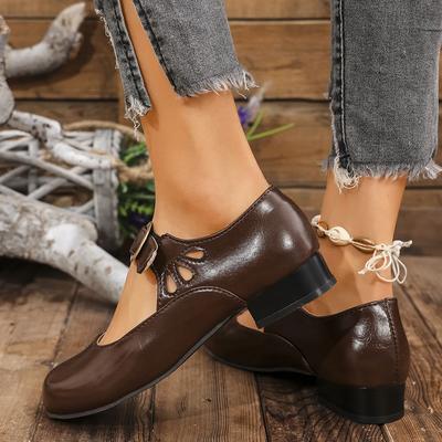 2025 Codzienne Buty Mary Jane na Pasku z Klamrą dla Kobiet Wiosna Lato Komfort Niskie Obcasy Czółenka Mujer Lekkie Miękka Podeszwa Buty Eleganckie