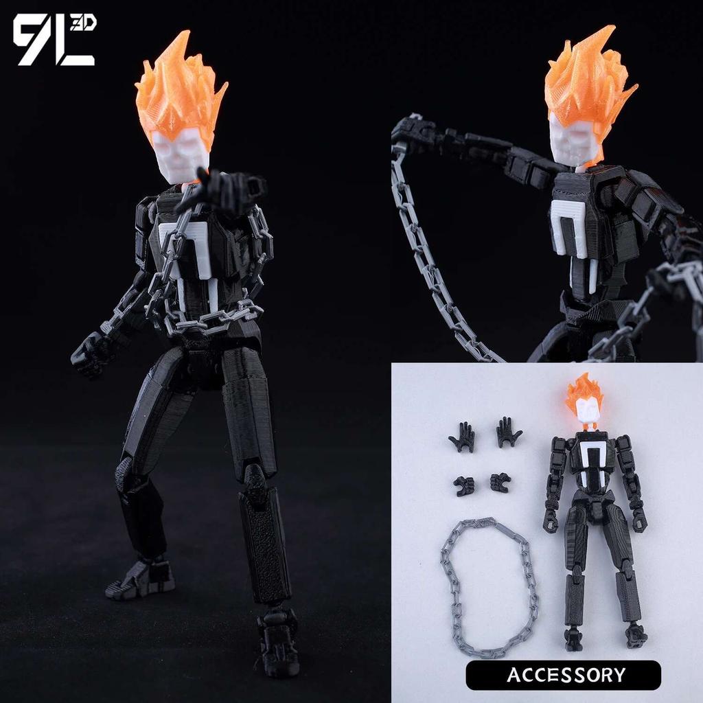 9L3D Printed Lucky Dummy 13 Spider-Man 3D Printed Action Figure, Multi-Jointed Poseable Anime Model, Collectible Gift for Fans