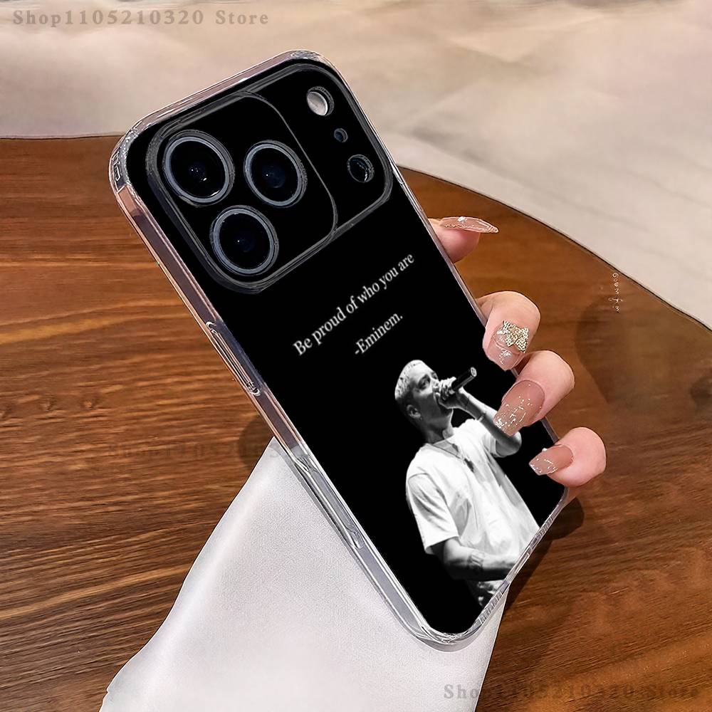 

Singer E-Eminem-ES Cool Phone Case For iPhone 17,16,15,14,13,12,11 Pro,Max,Plus,XR,Mini,E Clear Full-coverage Soft Cover iPhone15Plus