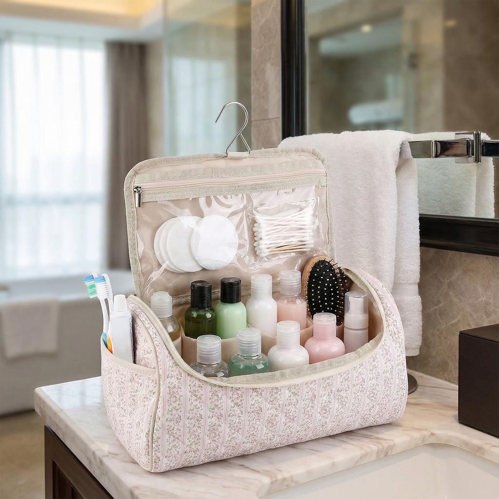 Travel Makeup Case Large Capacity Hair Dryer Storage Bag Toiletry Organizer Bag for Women Girls Daily Use