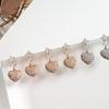 Women's Cubic Ball Plump Heart Sweetie Earrings