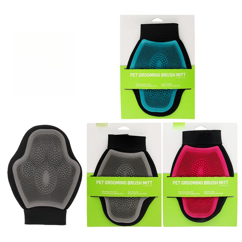 Pet Silicone Cleaning Beauty Massage Bath Gloves Cat Dog Bathing Protection Massage Scrubbing Pet Supplies
