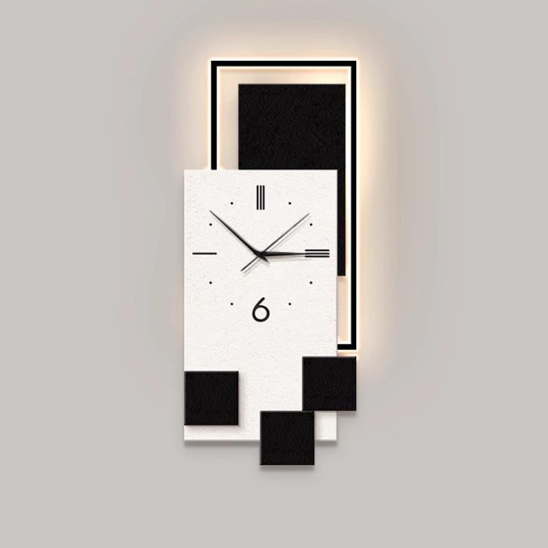 Luxury Living Room Wall Clock Restaurant Clock Mural Watch Room Decorations Corridor LED Mute Quartz Clock Home Decor Items