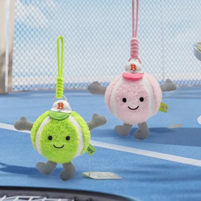 Simpatica Bambola Pendente Palla da Tennis Palla da Tennis Peluche Giocattolo per Bambini Pendente per Zaino Decorazione per Ragazze Palla da Tennis di Peluche
