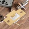 1 set 1 Set Black Metal Lock Tongue Buckle Reinforcement Kit Strike For Wood Deadbolt Cover Door Hole Filler Plate Front Door