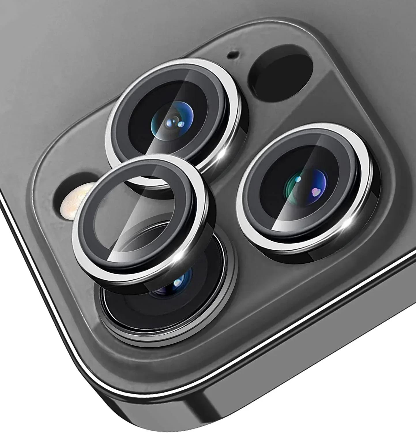 

2 pcs iPhone 14 Pro Max 14 Plus 14 Lens Protection Film HD Clear Scratch Resistant For iPhone14 Plus чёрный