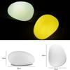 Outdoor Landscaping Stone Solar Garden Lights Rechargeable Glow Cobble Shape Lightings Waterproof Color Change w/ Remote Control