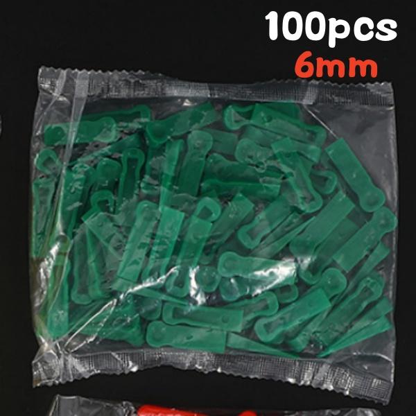 100pcs Reusable 5/6/10mm Plastic Tile Wedge Spacer Leveling Clips Floor Locator Ceramic Tiling Laying Adjustment Construction To